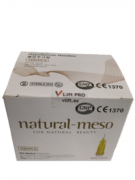 Natural-Meso Kanülen 30 G 0,3 x 4 mm, Box 100 (ETW=extra thin wall/ nano)