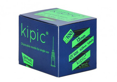 KIPIC Kanülen 32 G 0,23 x 4mm, Box 100 - extra schmerzarm. Bei manueller Anwendung empf